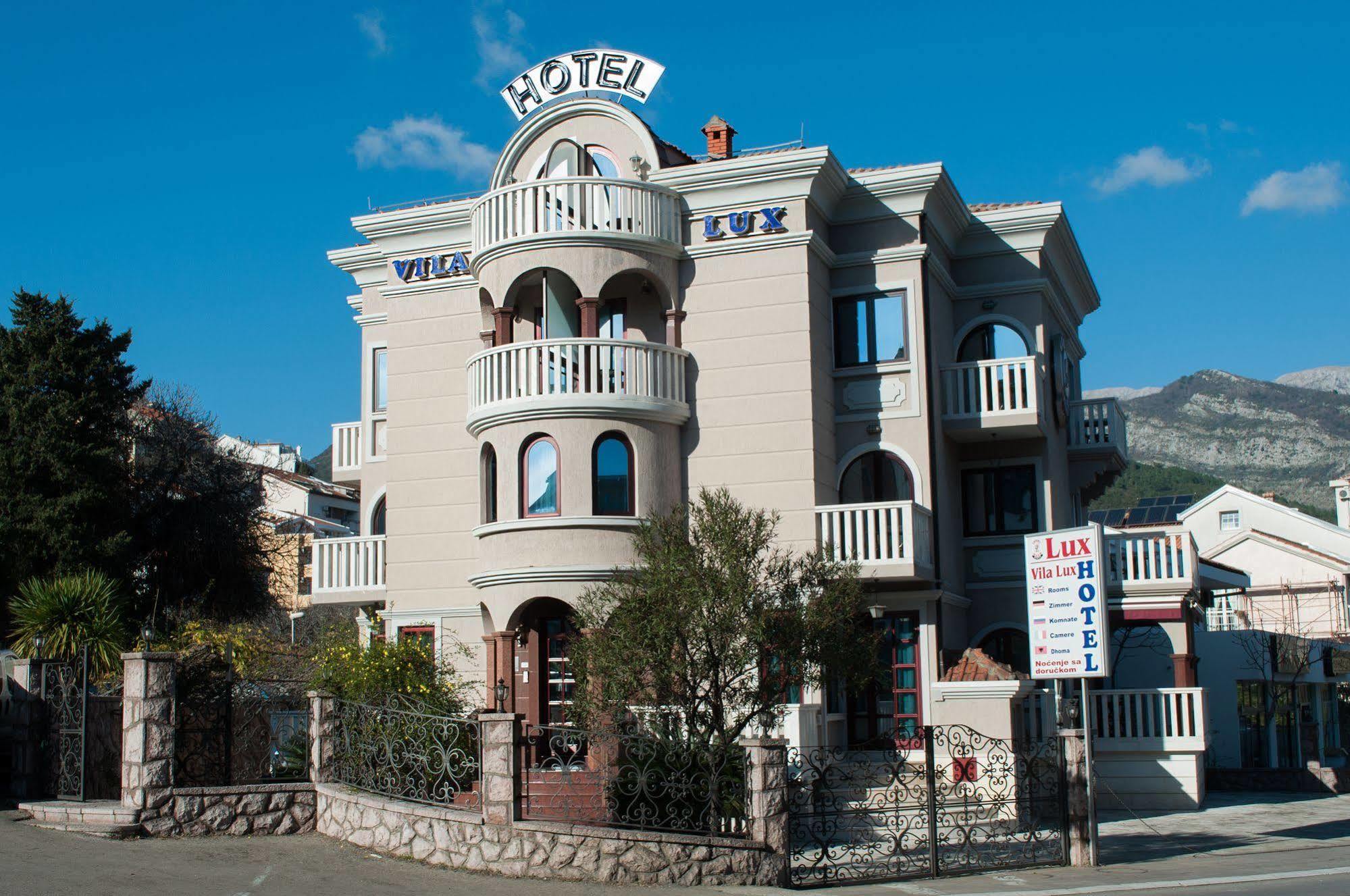 Hotel Vila Lux 부드바 외부 사진